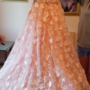 Elite Bridal - Romantic Bridal Pink/Champagne Size 6 Dress